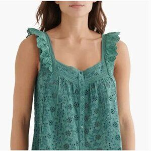 Brand New Lucky Brand Eyelet Sleeveless Blouse